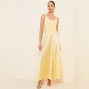 Rare London Curved Waist Maxi Dress